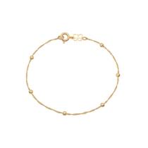 Pulseira Rommanel Fio Cingapura Com Bolas De Metal 551203 Pulseira Rommanel Fio Cingapura Com Bolas De Metal 551203