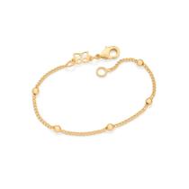 Pulseira Rommanel Infantil Formada Por Bolas Fol 18k 550104