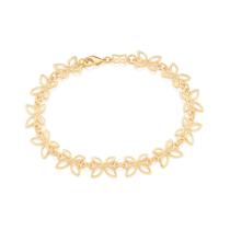 Pulseira Rommanel Peças De Borboletas Vazadas Fol 18k 551496