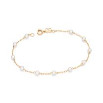 Pulseira Rommanel Pérolas Intercaladas 550687 20 Cm Cor:Dourado Pulseira Rommanel Pérolas Intercaladas 550687 20 Cm Cor:Dourado