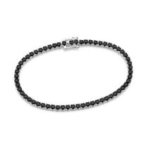 Pulseira rommanel prata maciça 925 riviera 850101