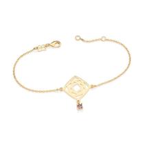 Pulseira Rommanel Reino Mágico de Rosas Folheado 0uro 552137 Pulseira Rommanel Reino Mágico de Rosas Folheado 0uro 552137