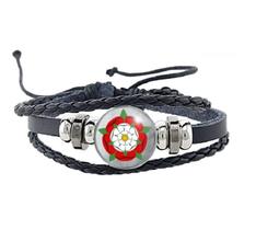 Pulseira Rosa de Tudor Rose Unissex e Ajustável Pulseira Rosa de Tudor Rose Unissex e Ajustável