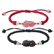 Pulseira S925 Silver Pixius para casais, ajustável feita à mão Pulseira S925 Silver Pixius para casais, ajustável feita à mão