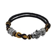 Pulseira S999 Sterling Silver Pixius para homens, feita à mão na China Pulseira S999 Sterling Silver Pixius para homens, feita à mão na China