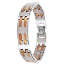 Pulseira Sabona Stainless Copper Bar Magnetic Pulseira Sabona Stainless Copper Bar Magnetic