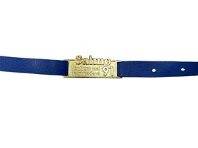 Pulseira Salmo 91 Couro com Detalhes Dourados Unisex - 100 Unidades de Pulseiras