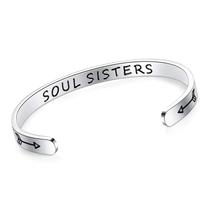 Pulseira SAM & LORI Friendship para mulheres em aço inoxidável Pulseira SAM & LORI Friendship para mulheres em aço inoxidável