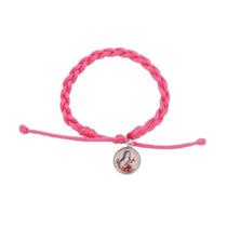 Pulseira Santa Terezinha Trançada Rosa Pulseira Santa Terezinha Trançada Rosa