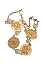 Pulseira Santo Antônio ouro 18k amarelo com perolas naturais , 18.5cm .Rosangela lima joias Pulseira Santo Antônio ouro 18k amarelo com perolas naturais , 18.5cm .Rosangela lima joias