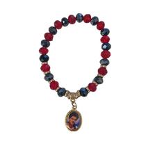 Pulseira Santo Jovem Carlo Acutis Padroeiro Cristal 8mm