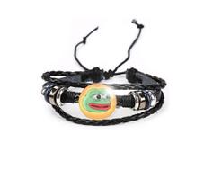 Pulseira Sapo Verde Pepe Frog Unissex Ajustável Pulseira Sapo Verde Pepe Frog Unissex Ajustável