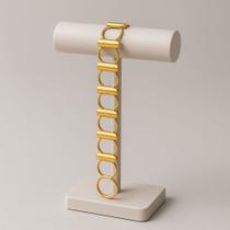 Pulseira semi joia, pulseira feminina, pulseira dourada