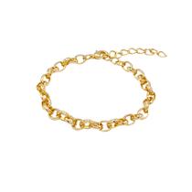 Pulseira semijoia em elo portugues com extensor