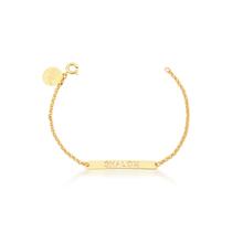 Pulseira Shalom Bee Bless banhada à ouro 18 k Pulseira Shalom Bee Bless banhada à ouro 18 k