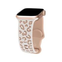 Pulseira Silicone Animal Print Onça Compatível com Apple Watch Pulseira Silicone Animal Print Onça Compatível com Apple Watch