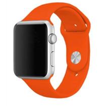 Pulseira Silicone Apple Watch Caixa 38/40 - Laranja - smartcase