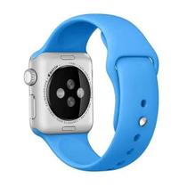 Pulseira Silicone compativel Apple Waatch 38mnm e 40mnm - azul claro Pulseira Silicone compativel Apple Waatch 38mnm e 40mnm - azul claro