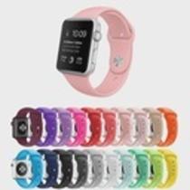 Pulseira Silicone Compatível Apple Watch 41mm 38mm e 40mm - rosa areia