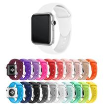 Pulseira Silicone compatível para Applee Waatch 38mnm e 40mnm - branco Pulseira Silicone compatível para Applee Waatch 38mnm e 40mnm - branco