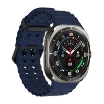 Pulseira Silicone Fecho Duplo Para Galaxy Watch Ultra 47mm