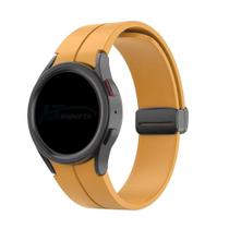 Pulseira Silicone Fecho Magnetico Preto compativel com Samsung Galaxy Watch 5 Pro - Galaxy Watch 5 - Galaxy Watch 4 - Galaxy Watch 4 Classic - LTIMPORTS