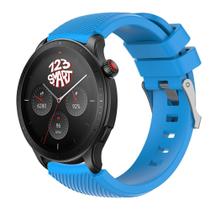Pulseira Silicone Fecho Prata compatível com GTR4 GTR 4 A2166 / GTR 2 3 / Stratos 2 3 - Azul Celeste Pulseira Silicone Fecho Prata compatível com GTR4 GTR 4 A2166 / GTR 2 3 / Stratos 2 3 - Azul Celeste