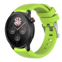 Pulseira Silicone Fecho Prata compatível com GTR4 GTR 4 A2166 / GTR 2 3 / Stratos 2 3 - Verde Limão Pulseira Silicone Fecho Prata compatível com GTR4 GTR 4 A2166 / GTR 2 3 / Stratos 2 3 - Verde Limão