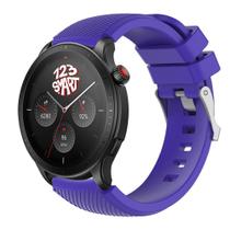 Pulseira Silicone Fecho Prata compatível com GTR4 GTR 4 A2166 / GTR3 / GTR2 / Stratos 2 3 - Roxo Pulseira Silicone Fecho Prata compatível com GTR4 GTR 4 A2166 / GTR3 / GTR2 / Stratos 2 3 - Roxo