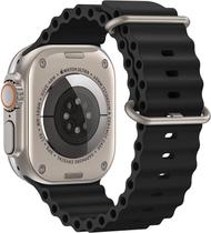 Pulseira Silicone Oceano Compativel Apple Watch 42mm 44mm 45mm 49Mm