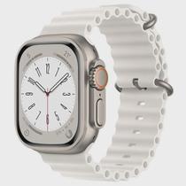 Pulseira Silicone Oceano Compativel Apple Watch 42mm 44mm 45mm 49Mm