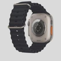Pulseira Silicone Oceano Compativel Apple Watch 42mm 44mm 45mm 49Mm