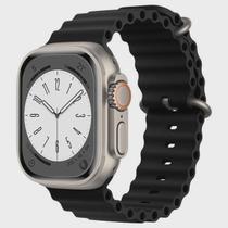 Pulseira Silicone Oceano Compativel Apple Watch 42mm 44mm 45mm 49Mm