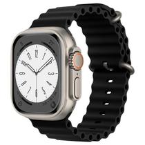 Pulseira Silicone Oceano Compativel Apple Watch 42mm 44mm 45mm 49Mm