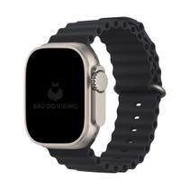 Pulseira Silicone Oceano Fivela Compatível com Apple Watch