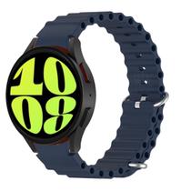 Pulseira Silicone Ondulada Confortável Para Watch6 44Mm