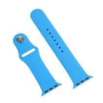 Pulseira Silicone para Appl ee Waatch 38mnm e 40mnm - azul claro