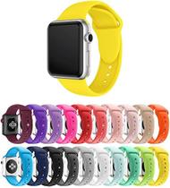 Pulseira Silicone para Apple Watch 38mm e 40mm - Amarelo Pulseira Silicone para Apple Watch 38mm e 40mm - Amarelo