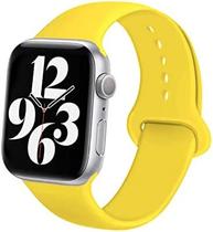 Pulseira Silicone para Apple Watch 44mm e 42mm - Amarelo - Tamanho m/l G