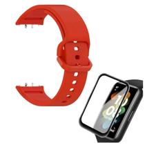 Pulseira Silicone Para Galaxy Fit 3 + Pelicula Silicone