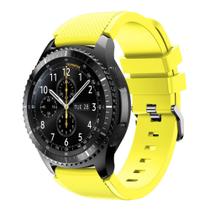 Pulseira Silicone Para Gear S3 e Galaxy Watch 46mm, Gtr 47mm, Gear 2, Gear 2 Neo Cor Amarelo - 123smart