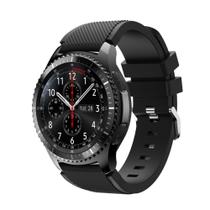 Pulseira Silicone Para Gear S3 e Watch 46mm, Gtr 47mm, Gear 2, Gear 2 Neo Cor Preto