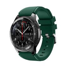 Pulseira Silicone Para Gear S3 e Watch 46mm, Gtr 47mm, Gear 2, Gear 2 Neo Cor Verde Militar Pulseira Silicone Para Gear S3 e Watch 46mm, Gtr 47mm, Gear 2, Gear 2 Neo Cor Verde Militar