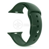 Pulseira Silicone para Smartwatch 42mm e 44mm - Verde Escuro