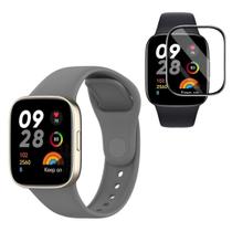 Pulseira Silicone + Película 3D Para Xiaomi Redmi Watch 3