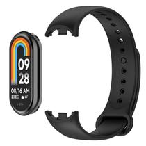 Pulseira Silicone Preta Premium Compatível Com Xiaomi Mi Band 8