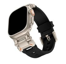 Pulseira Silicone Robot Titanium Compatível com Apple Watch