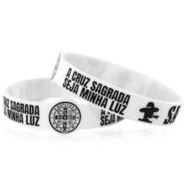 Pulseira Silicone Sacudido's - São Bento - Branca