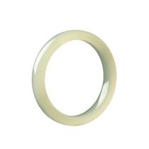 Pulseira Silky Ice Jade para mulheres, pulseira redonda polida