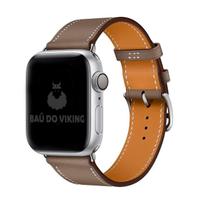 Pulseira Single Tour Couro Para Apple Watch 42mm 38mm 44mm